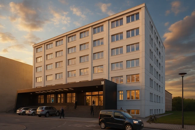Budynek biurowy przy ul. Okrzei 18 w Pile